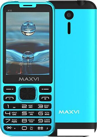 Мобильный телефон Maxvi X10 (голубой)