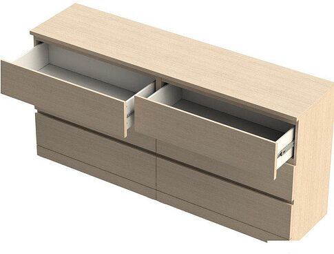 Комод Mio Tesoro Варма 6D (дуб беленый)