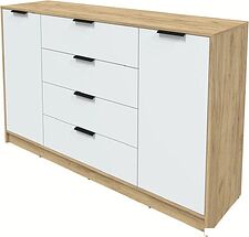 Тумба Интерлиния Концепт КТ-Т160 (белый платинум/дуб золотой)