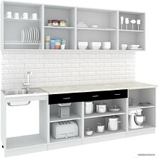 Кухня Кортекс-мебель Корнелия Экстра 2.5м (дуб сонома/мадрид)