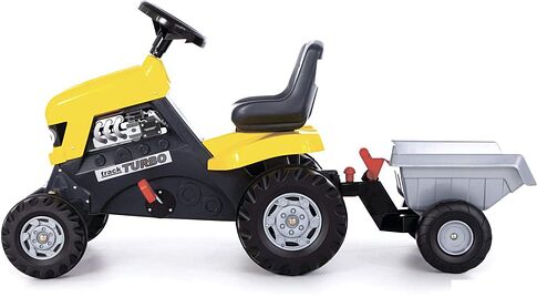 Педальная машинка Полесье Каталка-трактор с педалями Turbo с полуприцепом 89328
