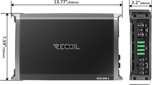 Автомобильный усилитель Recoil RED1200.1