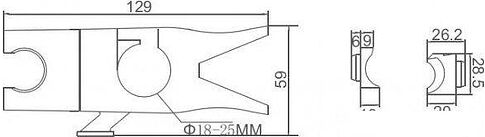Держатель душевой лейки Ledeme K40301