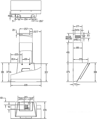 Кухонная вытяжка Haier HVX-W672GW