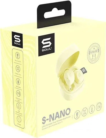 Наушники Soul S-Nano (желтый)