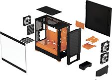 Корпус Fractal Design Pop Air RGB Orange Core TG Clear Tint FD-C-POR1A-05 Корпус Fractal Design Pop Air RGB Orange Core TG Clear Tint FD-C-POR1A-05