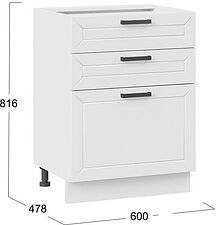 Шкаф напольный Трия Лорас 1Н6Я3 (белый/холст белый) Шкаф напольный Трия Лорас 1Н6Я3 (белый/холст белый)