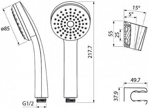 Душевой гарнитур IDDIS 0011F00i16