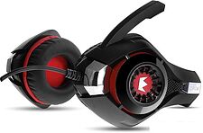 Наушники с микрофоном CrownMicro CMGH-101T (красный)