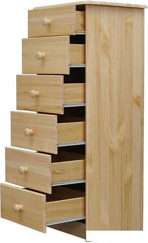 Комод Диприз Ром 6 ящиков Д 20035.2 (бесцветный лак)