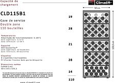 Винный шкаф Climadiff CLD115B1 Винный шкаф Climadiff CLD115B1