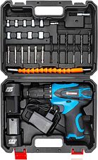 Дрель-шуруповерт ForceKraft FK-CD6017 (с 2-мя АКБ, кейс)