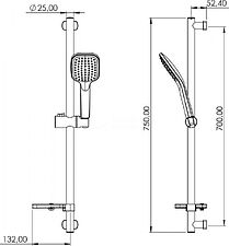 Душевой гарнитур  Teska Veno Ganj AKS6100
