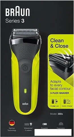 Электробритва Braun Series 3 300s (зеленый)
