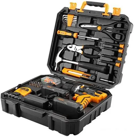 Дрель-шуруповерт Deko DKCD20FU-Li SET 104 063-4178 (с 2-мя АКБ, кейс)