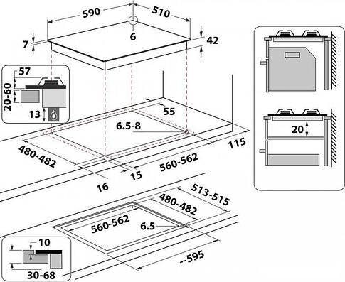 Варочная панель Whirlpool GOFL 629/NB1