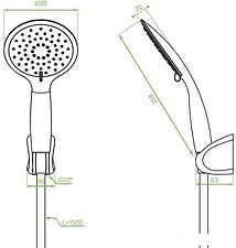 Душевой гарнитур Laveo Fino NLF 00AD