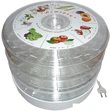 Сушилка для овощей и фруктов Спектр-Прибор Ветерок ЭСОФ2-0.5/220 (3 поддона, прозрачный)