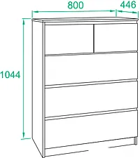 Комод Сокол Т-5Р (венге)