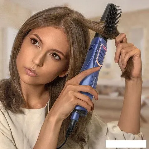 Фен-щетка Endever Aurora-501 (синий/золото)