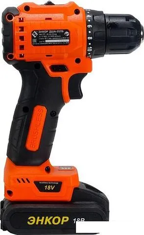 Дрель-шуруповерт Энкор ДША-20ЛБ 50028 (с 2-мя АКБ, кейс)
