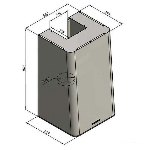 Кухонная вытяжка Elikor MIX 50П-650-Э3Д 354967 (антрацит/серебро)