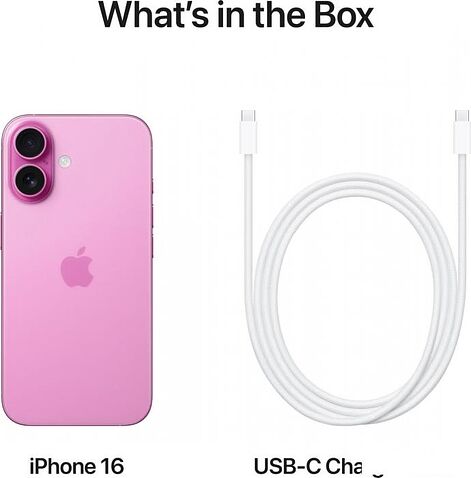 Смартфон Apple iPhone 16 256GB (розовый)