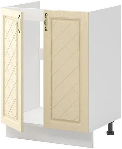 Шкаф напольный Mio Tesoro Модена ШНМ 600 (белый/дуб ваниль)