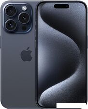 Смартфон Apple iPhone 15 Pro Dual SIM 128GB (синий титан) Смартфон Apple iPhone 15 Pro Dual SIM 128GB (синий титан)