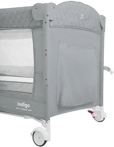 Манеж-кровать Indigo Bon-Bon (светло-серый)