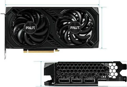 Видеокарта Palit GeForce RTX 4060 Ti Dual OC 8GB GDDR6 NE6406TT19P1-1060D