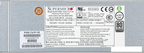 Блок питания Supermicro PWS-741P-1R