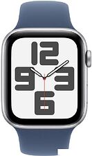 Умные часы Apple Watch SE 2 44 мм (алюминиевый корпус, серебристый/синий деним, спортивный силиконовый ремешок M/L) Умные часы Apple Watch SE 2 44 мм (алюминиевый корпус, серебристый/синий деним, спортивный силиконовый ремешок M/L)