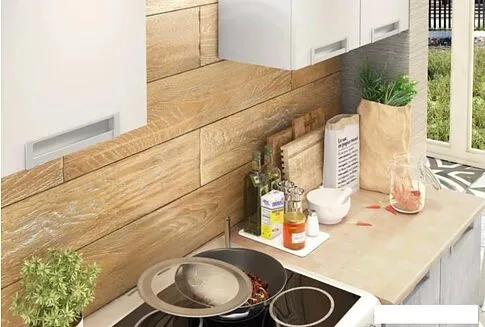 Готовая кухня Stolline Денвер СТЛ.385.00 (белый/бетон)