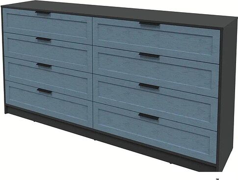 Комод Интерлиния Концепт Тренд КТ-К197 (антрацит/дуб лазурный)