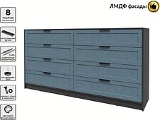 Комод Интерлиния Концепт Тренд КТ-К197 (антрацит/дуб лазурный)