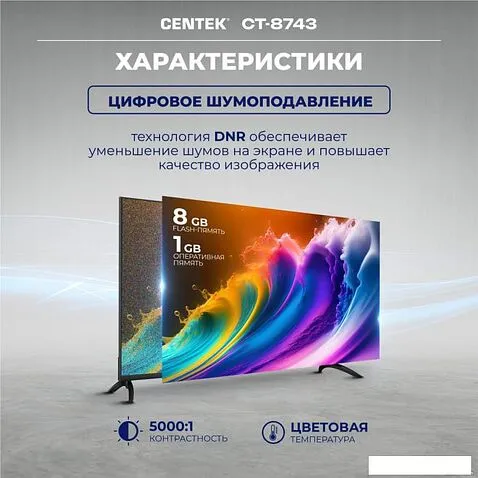 Телевизор CENTEK CT-8743 Smart