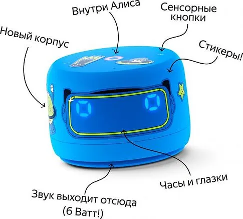 Умная колонка Яндекс Станция Лайт 2 (синий)