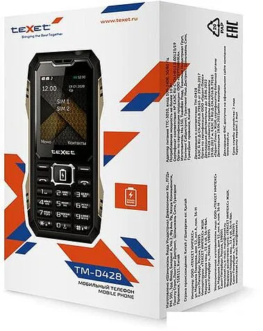 Мобильный телефон TeXet TM-D428 (черный)