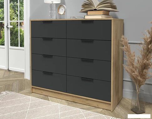 Комод Интерлиния Концепт КТ-К117 (антрацит/дуб золотой)