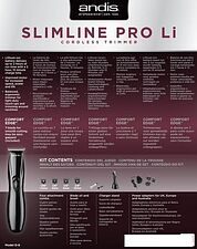 Машинка для стрижки Andis Slimline Pro Li T-Blade (черный)