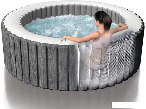 Надувной бассейн Intex Bubble Massage Deluxe 28442 (216x71) с джакузи