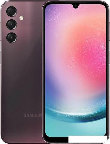 Смартфон Samsung Galaxy A24 SM-A245F/DSN 6GB/128GB (бордовый)