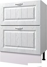 Шкаф напольный Горизонт Принцесса 60 2 ящика (арктик)