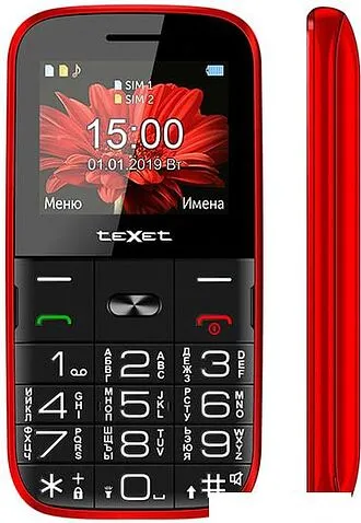 Мобильный телефон TeXet TM-B227 (красный)