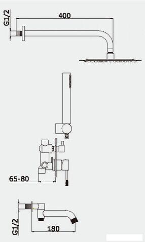 Душевая система  Vieir 403564S