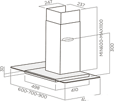 Кухонная вытяжка Elica Flat Glass Plus IX/A/60 [PRF0097367]