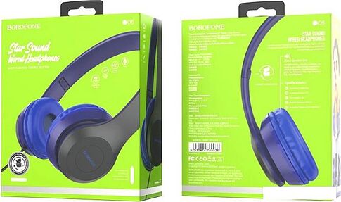 Наушники Borofone BO5 (черный/синий)