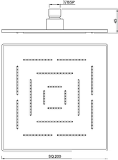 Верхний душ Jaquar Maze OHS-CHR-1619 Верхний душ Jaquar Maze OHS-CHR-1619