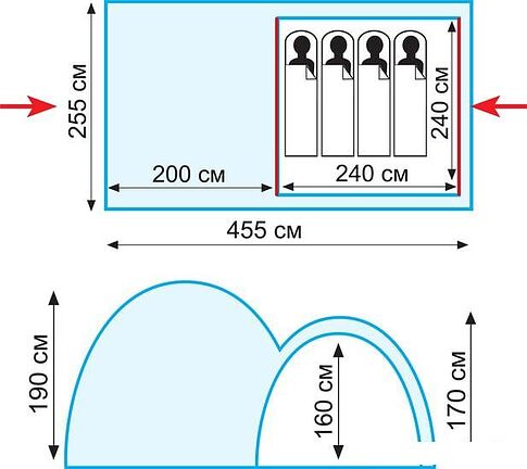 Палатка TRAMP Sphinx v2